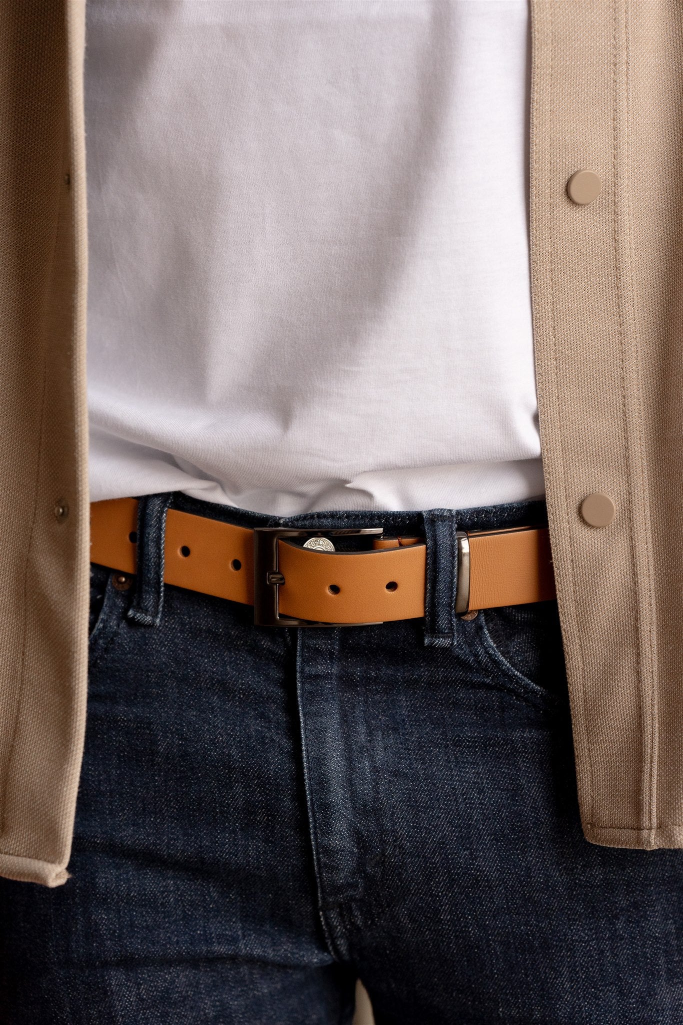 ceinture cuir camel homme