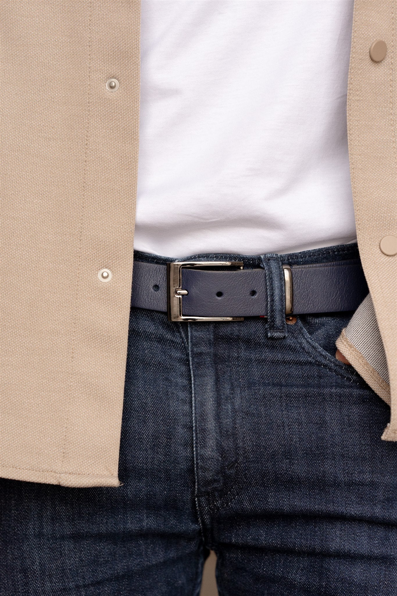 ceinture cuir homme couleur marine