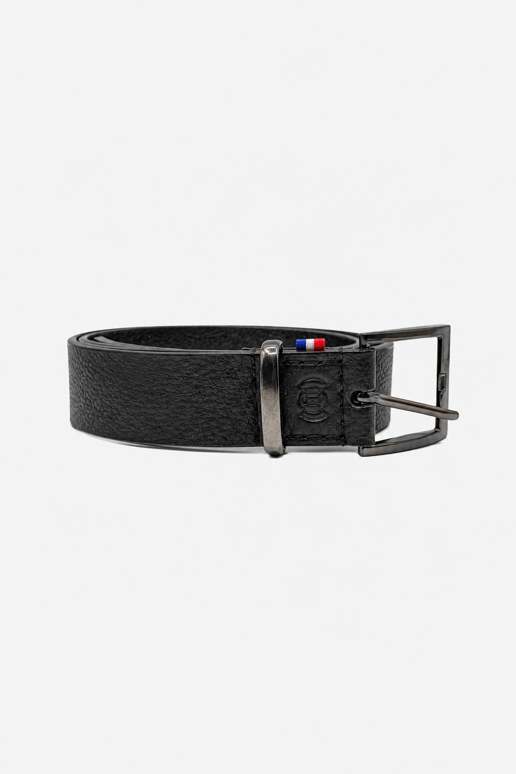 Ceinture en cuir femme noir - Hazel - noir grainé