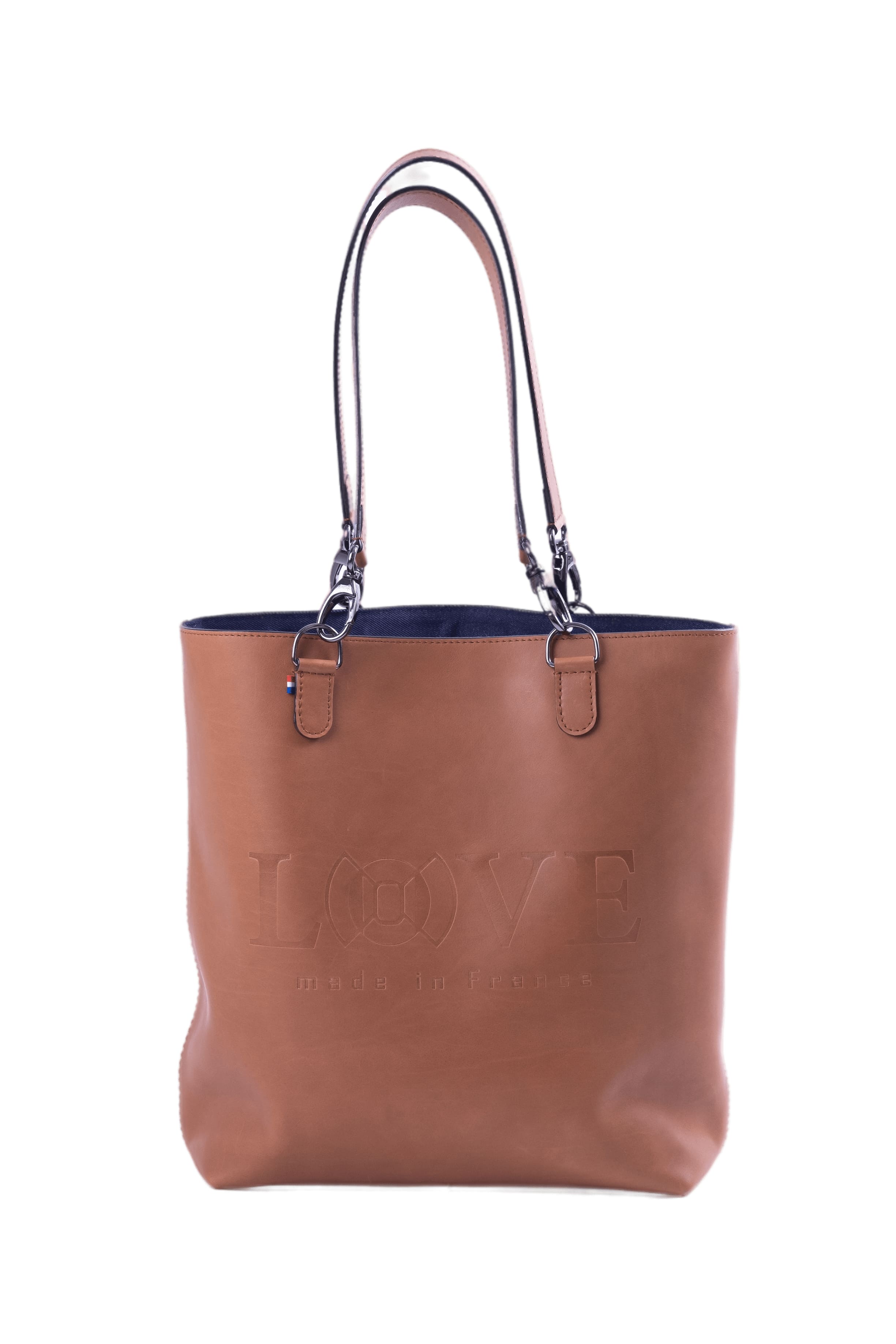 grand sac cabas cuir marron