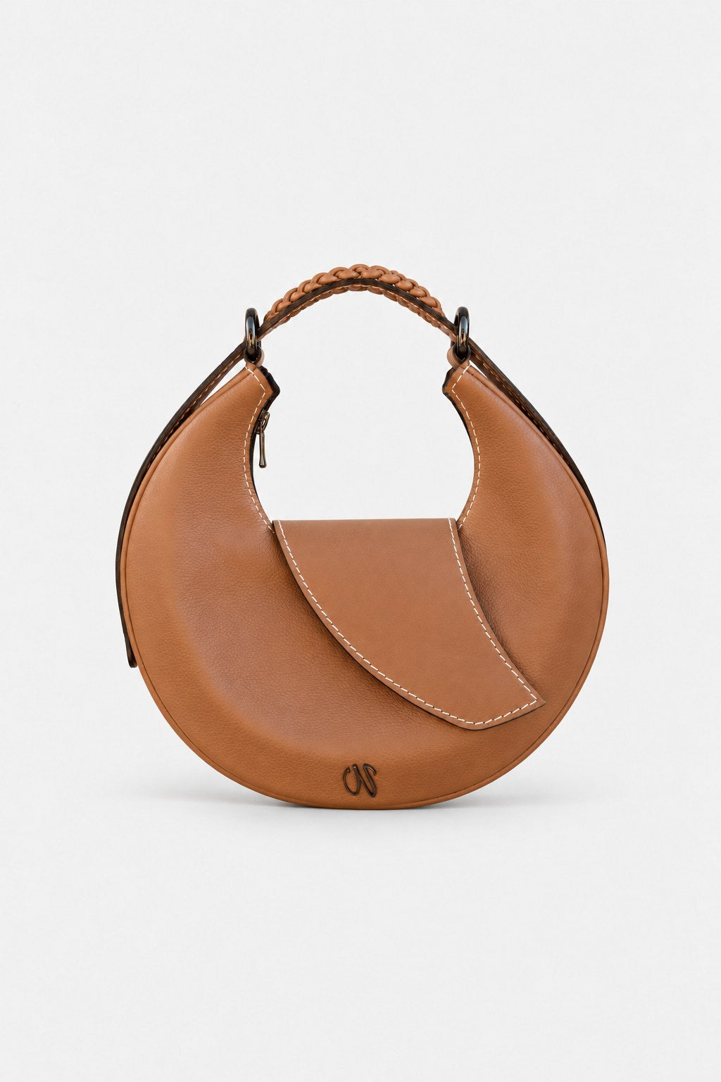 Sac hobo femme cuir camel - New moon - grained camel