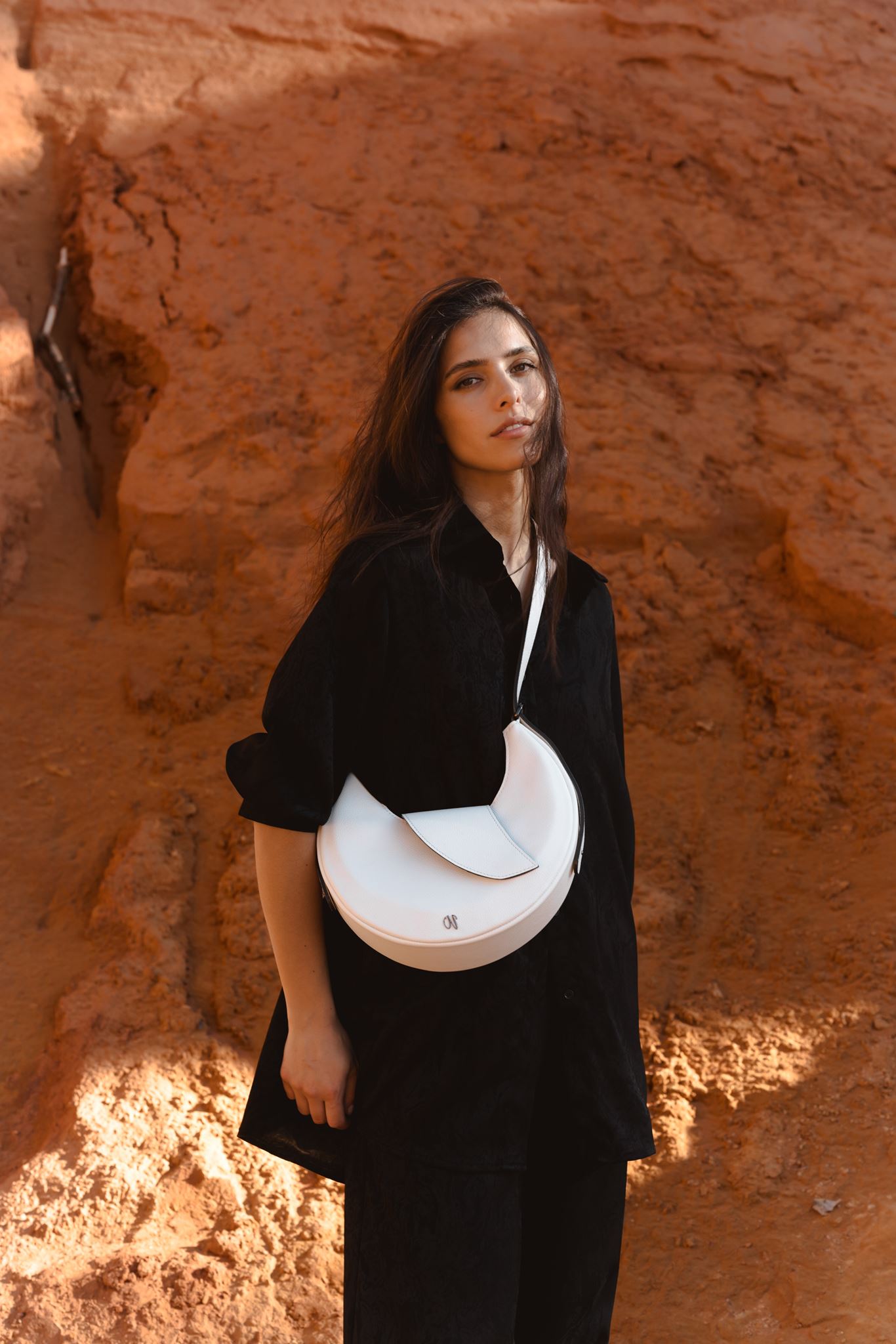 Nouvelle lune - blanc grainé