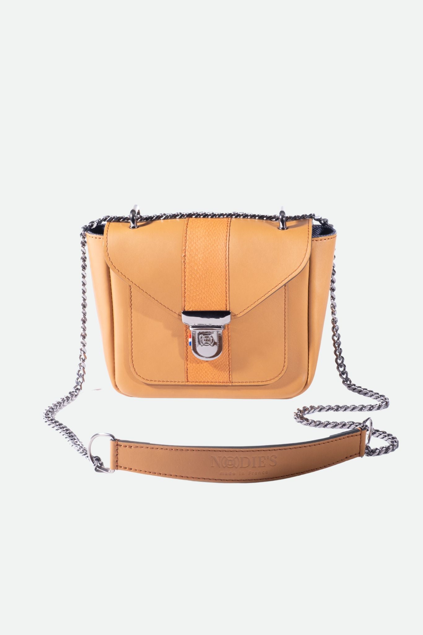 Mini Tiger Sezane Sac à Main Bandoulière Couleur Camel Pour