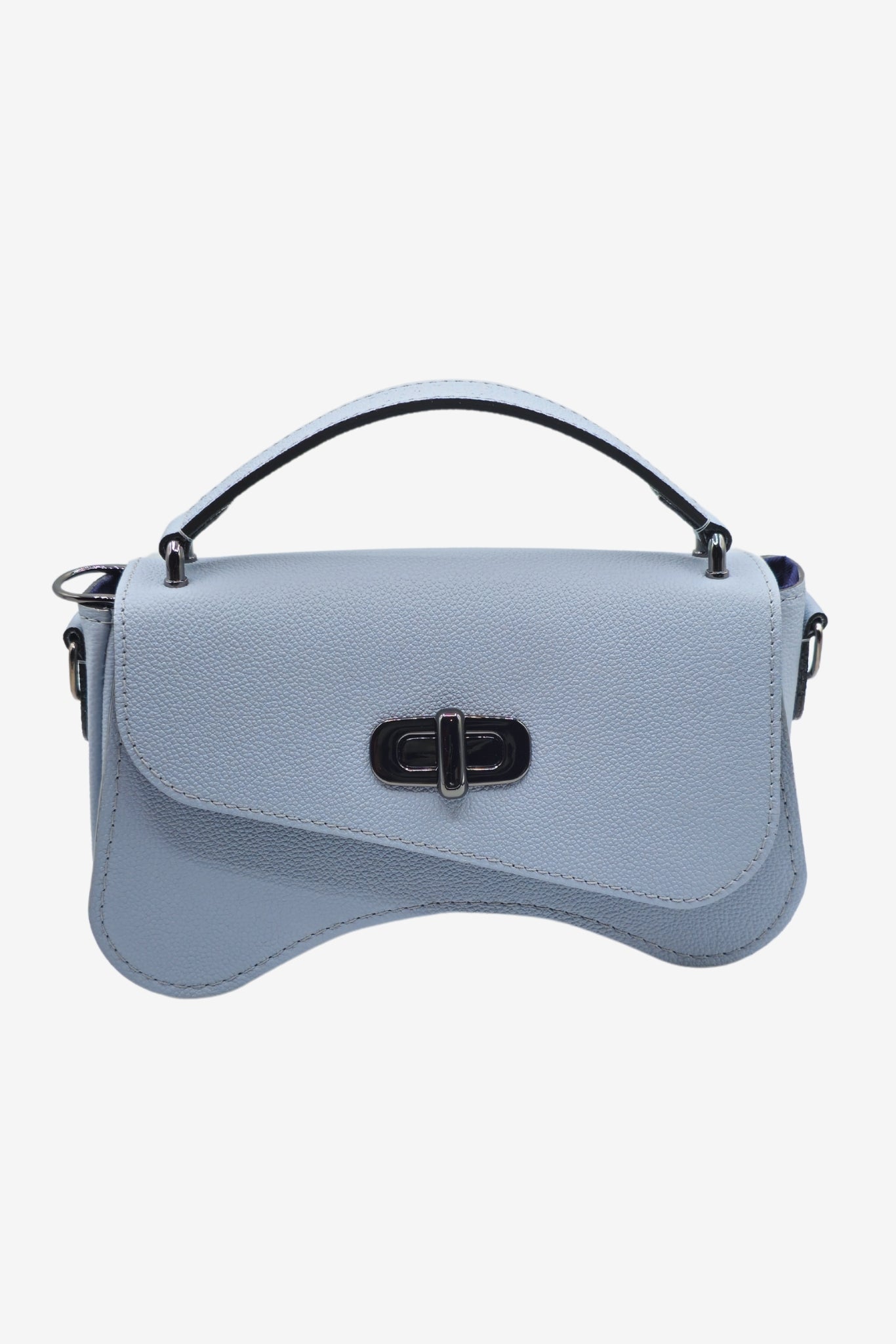 sac baguette bleu 