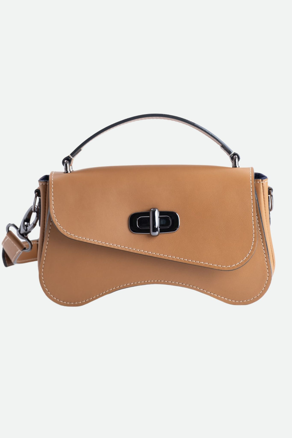 Nodies, sac baguette Jappeloup, camel