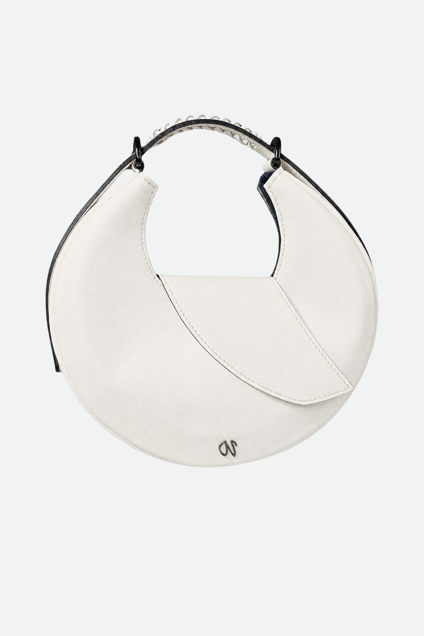 Nouvelle lune - blanc grainé