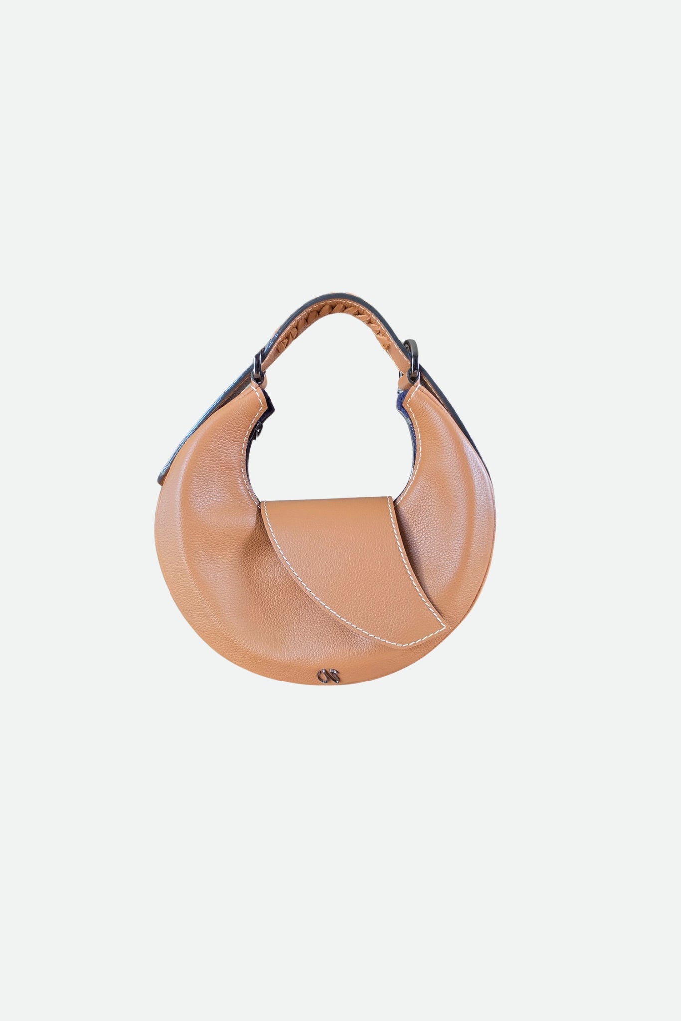 Nouvelle lune mini - Camel grainé