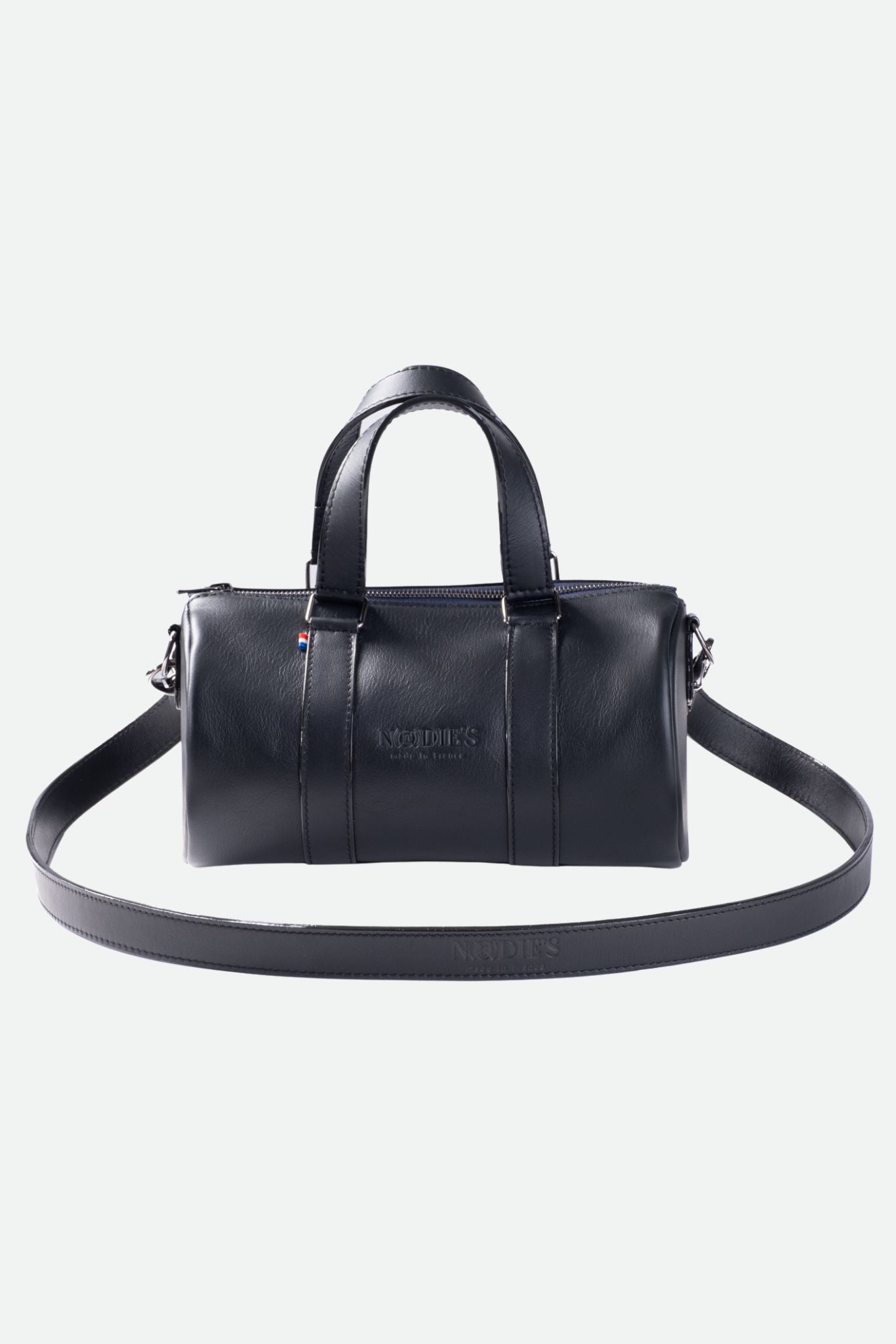 sac bowling femme cuir noir